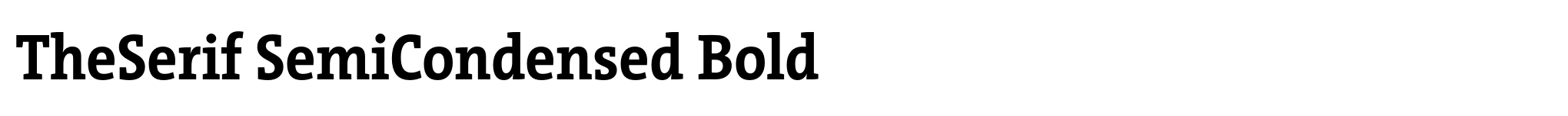 TheSerif SemiCondensed Bold image
